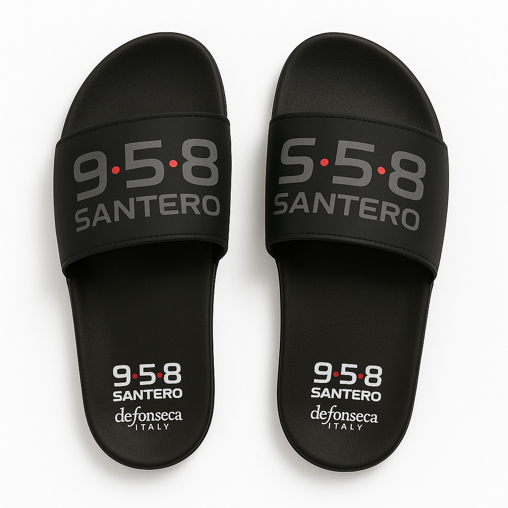 958 Santero Slippers - Vasto Nero
